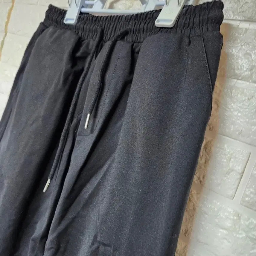 [BUNJANG] Black Cargo Wide Banding Pants / 블랙 카고 와이드 밴딩 팬츠