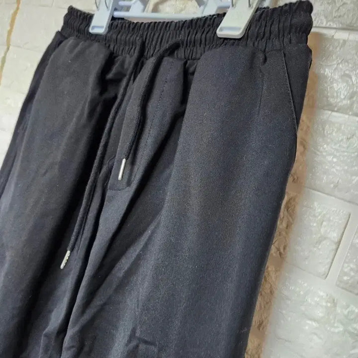 [BUNJANG] Black Cargo Wide Banding Pants / 블랙 카고 와이드 밴딩 팬츠