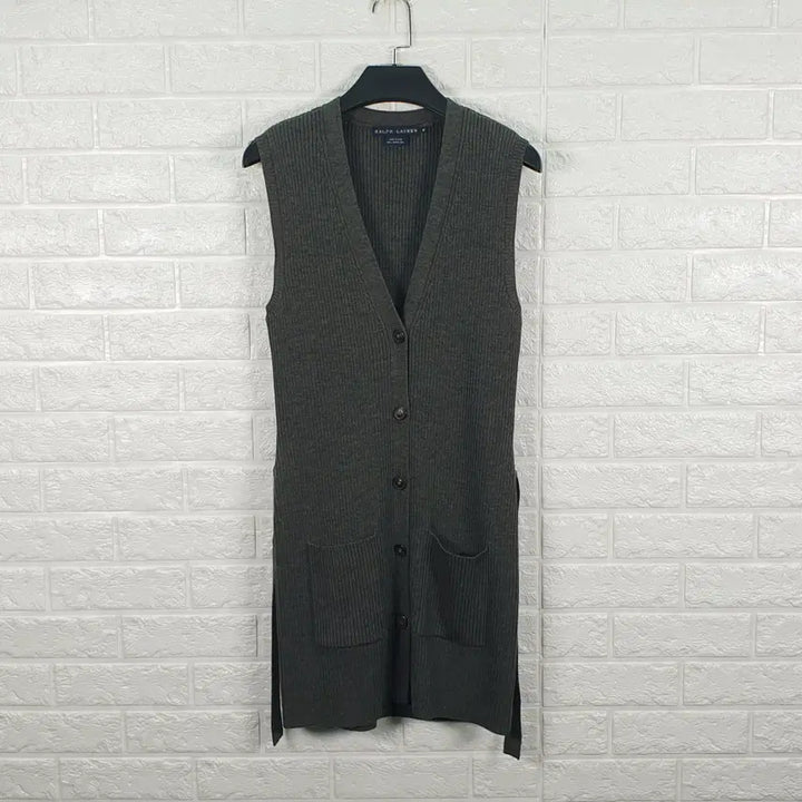 [BUNJANG] Ralph Lauren Wool 100% Long Knit Vest / [95]랄프로렌 울100% 롱 니트 조끼
