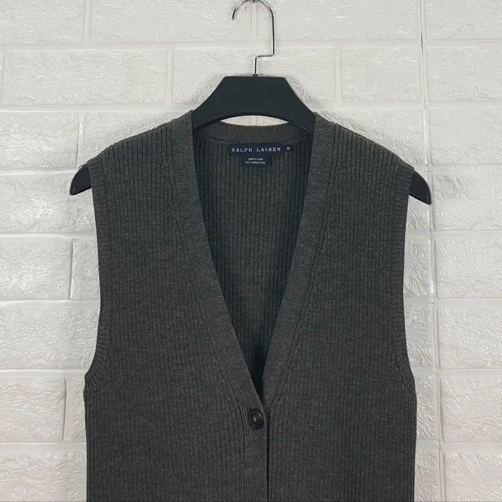 [BUNJANG] Ralph Lauren Wool 100% Long Knit Vest / [95]랄프로렌 울100% 롱 니트 조끼