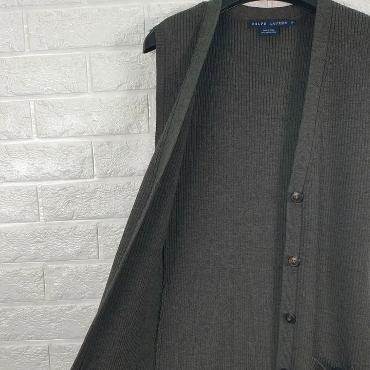 [BUNJANG] Ralph Lauren Wool 100% Long Knit Vest / [95]랄프로렌 울100% 롱 니트 조끼