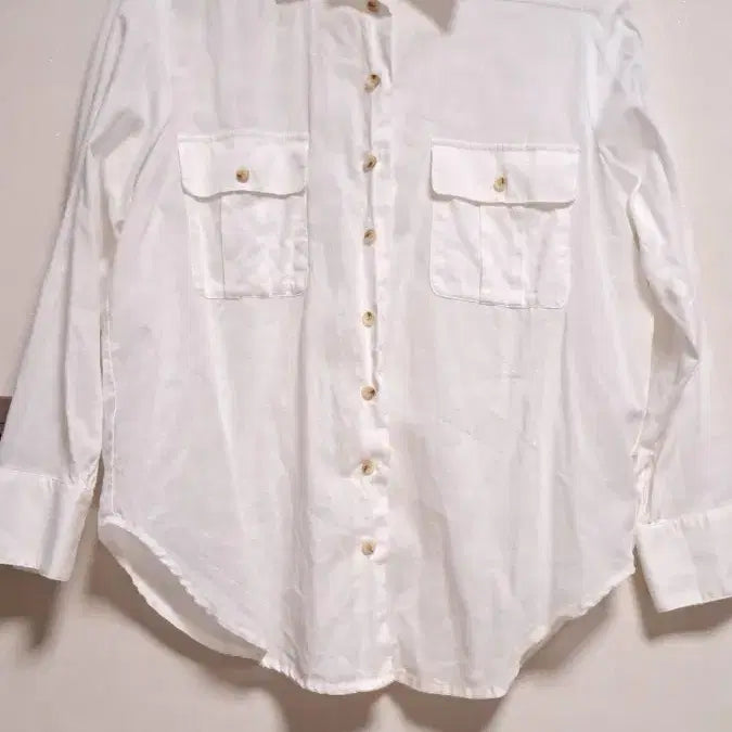 [BUNJANG] Pocket Shirt / 난닝구 화이트 포켓 셔츠 남방