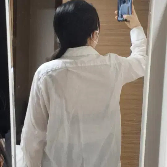 [BUNJANG] Pocket Shirt / 난닝구 화이트 포켓 셔츠 남방