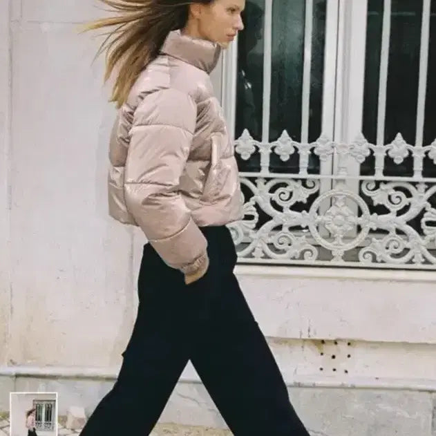 [BUNJANG] Zara Waterproof Anorak Padding (M) / (새상품)자라 페이크 광택 워터프루프 아노락 패딩 m