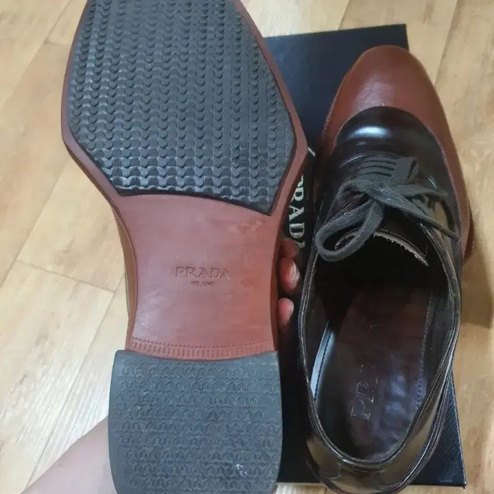 [BUNJANG] Prada Rubber Deep Shoes / 프라다 러버딥 블랙 브라운