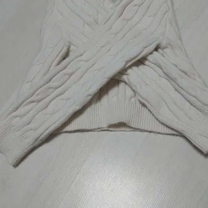 [BUNJANG] Ivory Knit Dress Shirt Set / 아이보리 니트 와이셔츠 세트