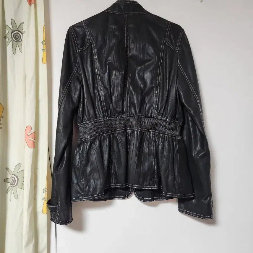 [BUNJANG] Generic Black Lambskin Leather Jacket (Size 95) / 공용 케주얼 양가죽 자켓 95
