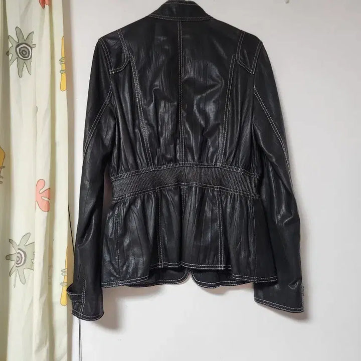 [BUNJANG] Generic Black Lambskin Leather Jacket (Size 95) / 공용 케주얼 양가죽 자켓 95