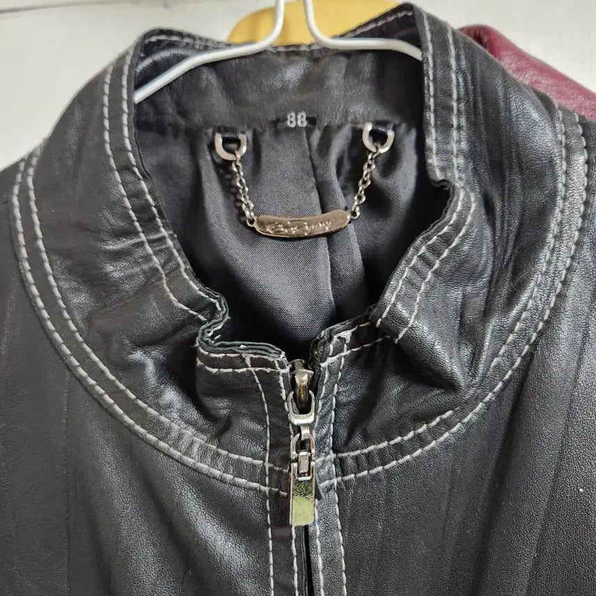 [BUNJANG] Generic Black Lambskin Leather Jacket (Size 95) / 공용 케주얼 양가죽 자켓 95