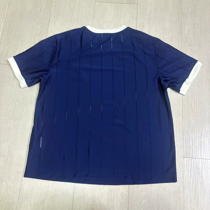 [BUNJANG] Adidas 3-Stripes Ringer T-Shirt (Dark Blue, XL) / 아디다스 반팔티 XL