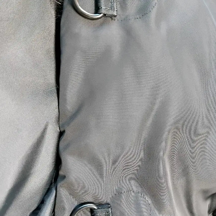 [BUNJANG] 블랙 폭스퍼 하프 패딩 코트 / 블랙 폭스퍼 하프 패딩 코트