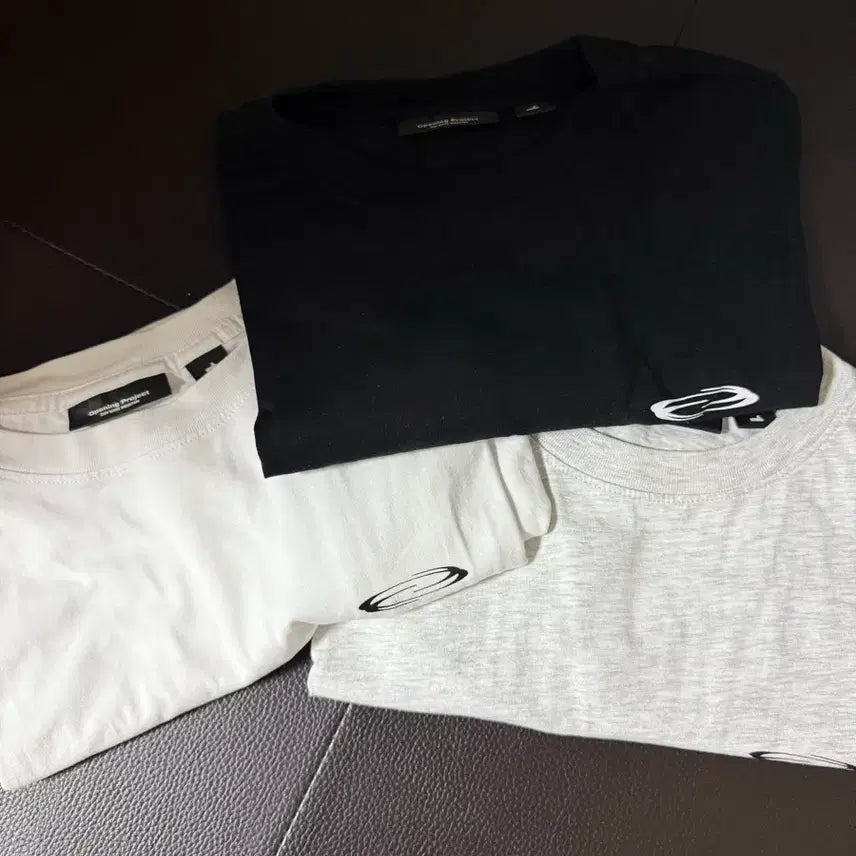 [BUNJANG] Opening Project Logo T-shirts / 오프닝 프로젝트 로고 티셔츠 블랙/화이트/회색