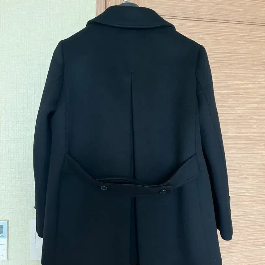 [BUNJANG] Collezione Nerina Cashmere Half Coat Black / 택포/ 새상품수준 콜리젯 네리나 캐시미어 하프 코트 피코트 블랙 칼라