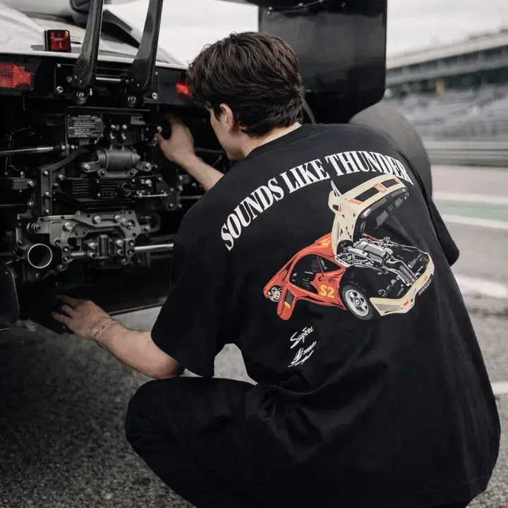 [BUNJANG] SUPERFAST F40 Oversized T-shirt / [남자-100~105]SUPERFAST 슈퍼패스트 F40 오버사이즈 반팔