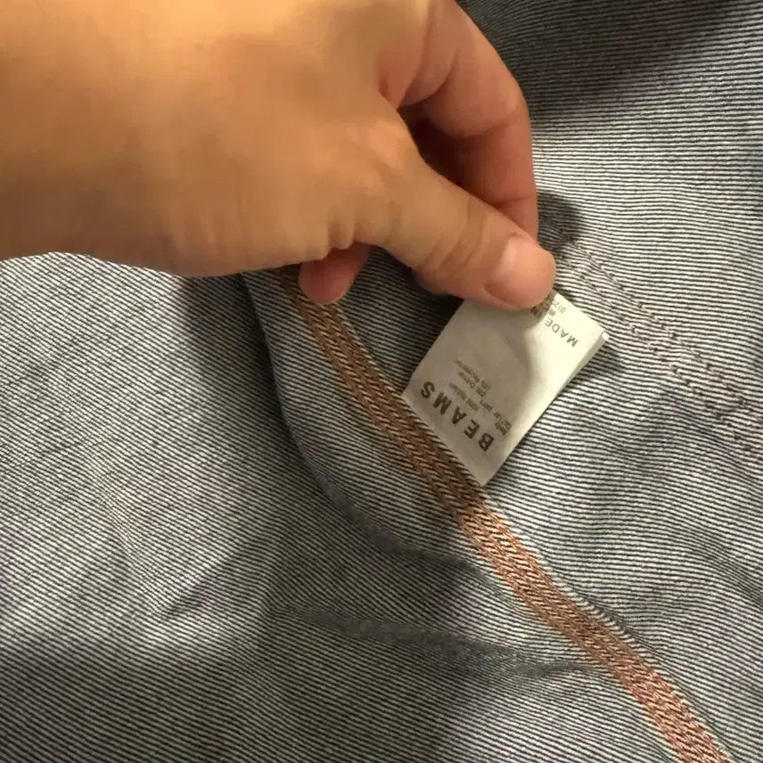[BUNJANG] Beams Denim Work Blouson Jacket L Size / 빔즈 데님 워크 자켓 블루종 L사이즈 쇼핑백 풀구성