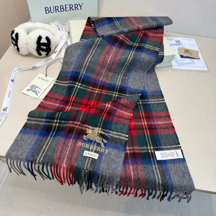 [BUNJANG] Burberry Checkered Scarf / 버버리 체크 머플러 스카프