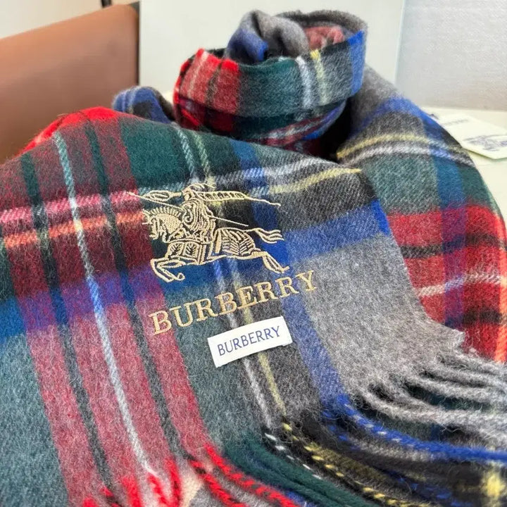 [BUNJANG] Burberry Checkered Scarf / 버버리 체크 머플러 스카프