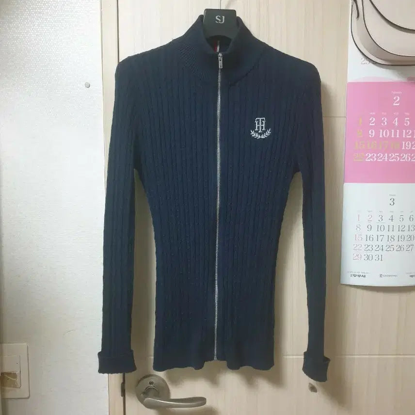 [BUNJANG] Tommy Hilfiger Cable Knit Zip-Up Cardigan / 타미힐피거 니트 짐업 가디건
