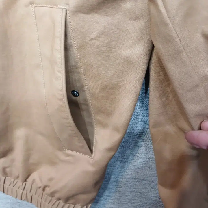 [BUNJANG] Tommy Hilfiger Beige Bomber Jacket / 타미힐피거 베이지 봄버 자켓