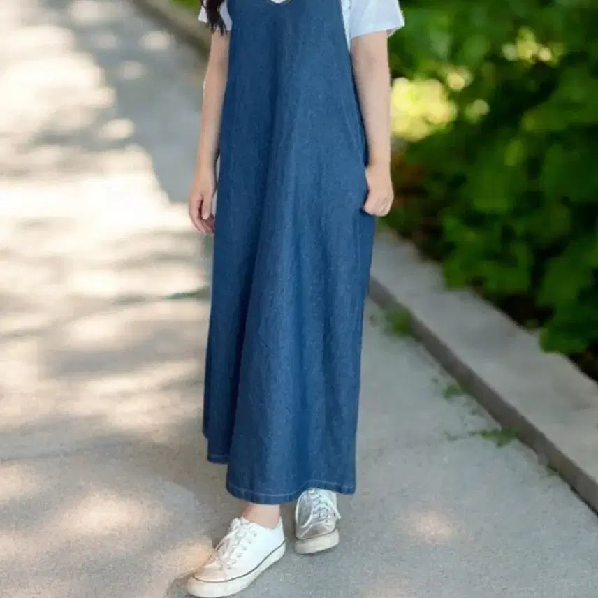 [BUNJANG] Denim Bustier Dress / 데님 뷔스티에 원피스
