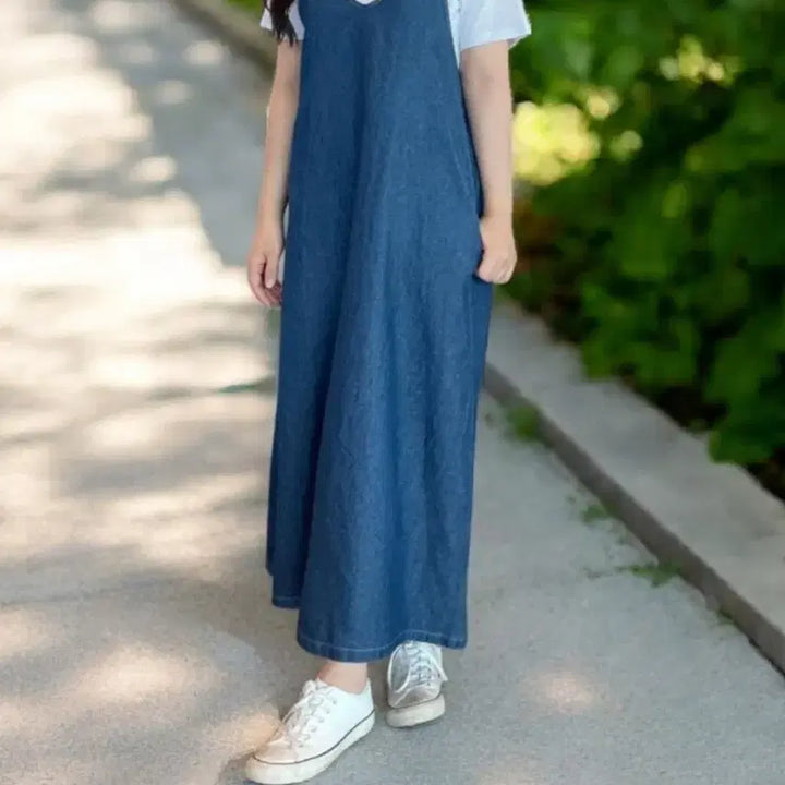 [BUNJANG] Denim Bustier Dress / 데님 뷔스티에 원피스