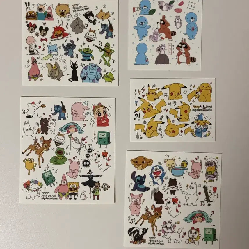 [BUNJANG] DIY Sticker Bundle Set (94 Pieces) / 다꾸 스티커 일괄(총 94장)
