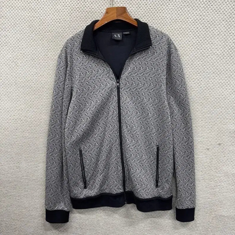 [BUNJANG] Armani Exchange Multi-Color Jersey Zip-Up Jacket / 아르마니 익스체인지 캐주얼 멀티컬러 져지 집업 M A05938