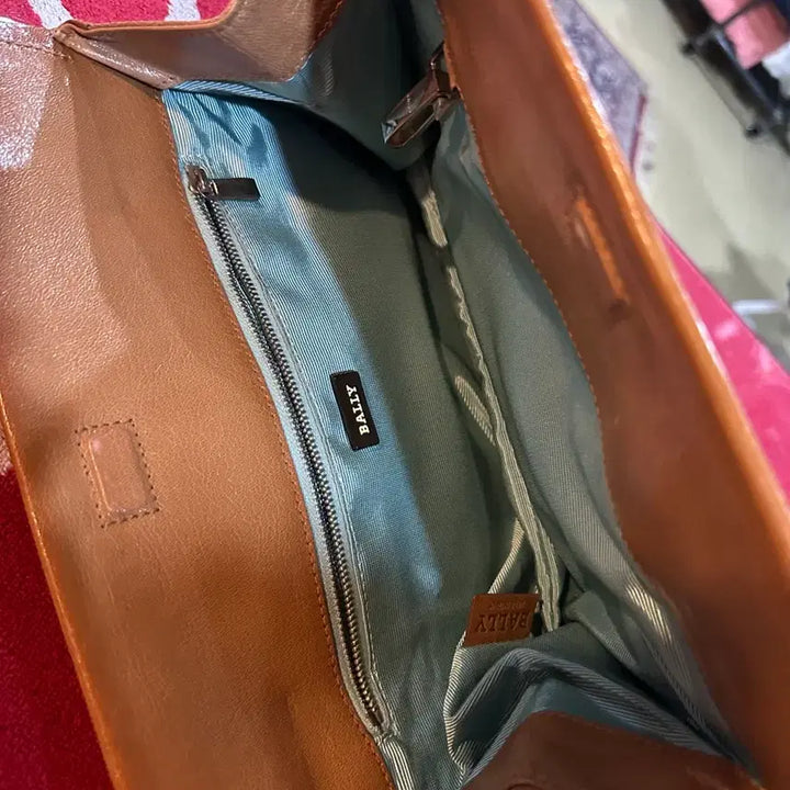 [BUNJANG] Bally Leather Chain Shoulder Bag / 발리 레더 체인 숄더백 카멜