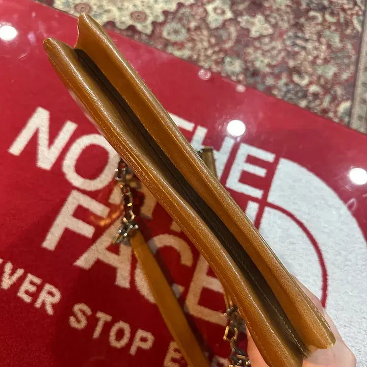 [BUNJANG] Bally Leather Chain Shoulder Bag / 발리 레더 체인 숄더백 카멜