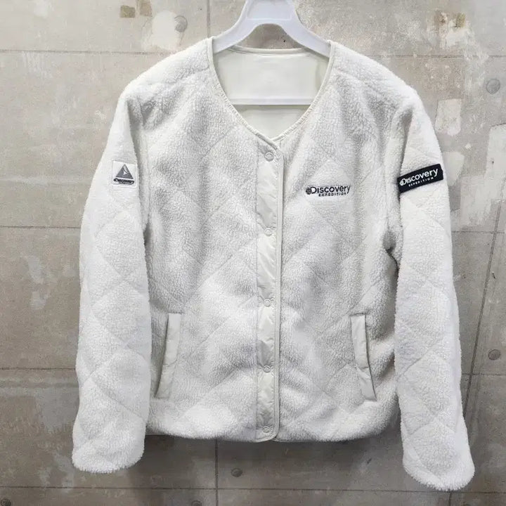 [BUNJANG] Discovery Reversible Fleece Jacket (Size 95) / 디스커버리 정품 여성 리버시블 플리스 점퍼/95/상태우수