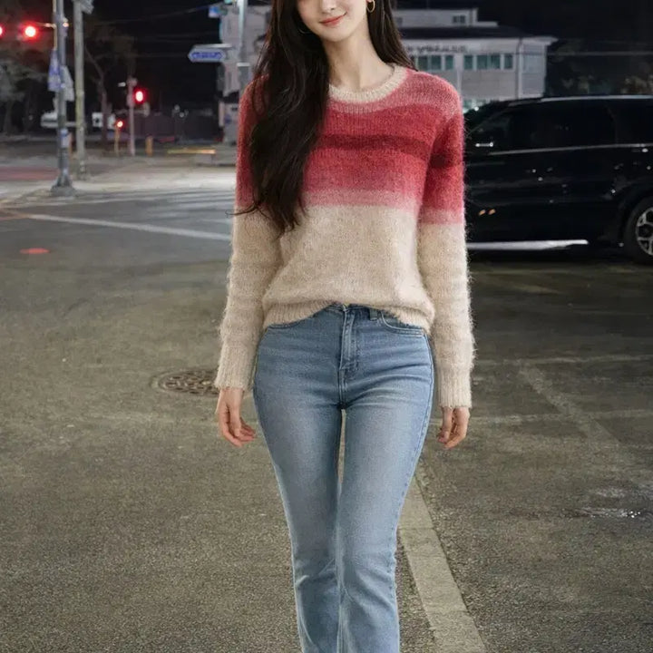 [BUNJANG] Isabel Marant Gradient Mohair Knit Sweater / [여자-85]이자벨마랑 그라데이션 모헤어 니트