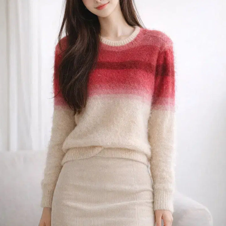 [BUNJANG] Isabel Marant Gradient Mohair Knit Sweater / [여자-85]이자벨마랑 그라데이션 모헤어 니트