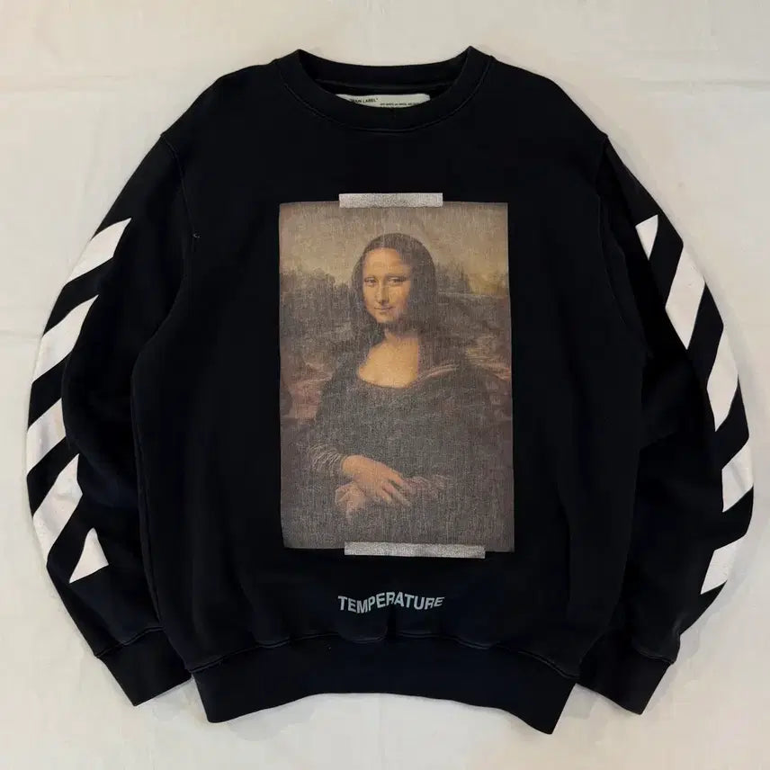 [BUNJANG] Off-White Mona Lisa Arrow Sweatshirt / 오프화이트 18ss 모나리자 애로우 맨투맨 스웻셔츠 블랙