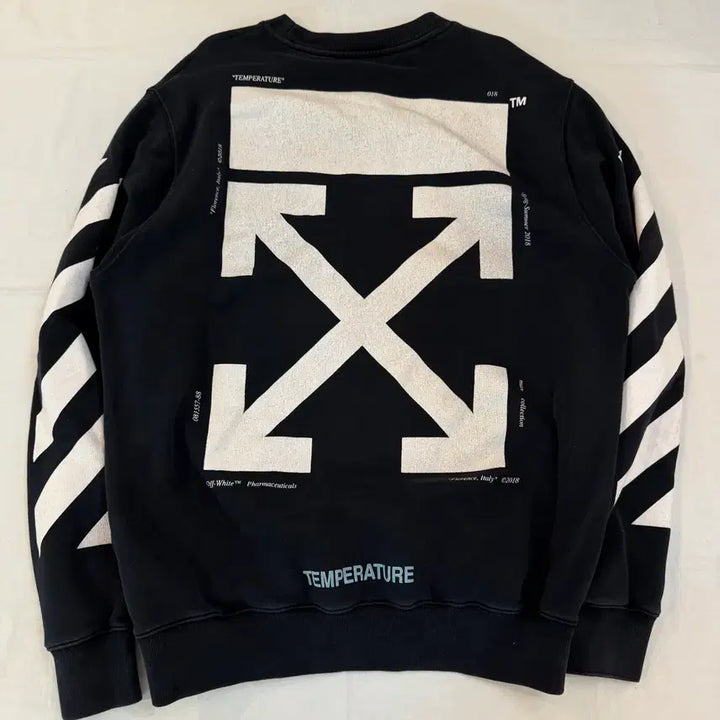 [BUNJANG] Off-White Mona Lisa Arrow Sweatshirt / 오프화이트 18ss 모나리자 애로우 맨투맨 스웻셔츠 블랙
