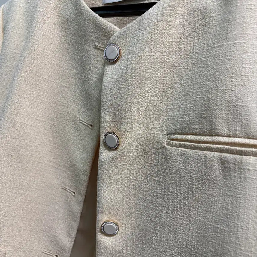 [BUNJANG] ANEDIT Tweed Jacket Cream Yellow / ANEDIT 언에디트 트위드자켓 크림 옐로우 급처