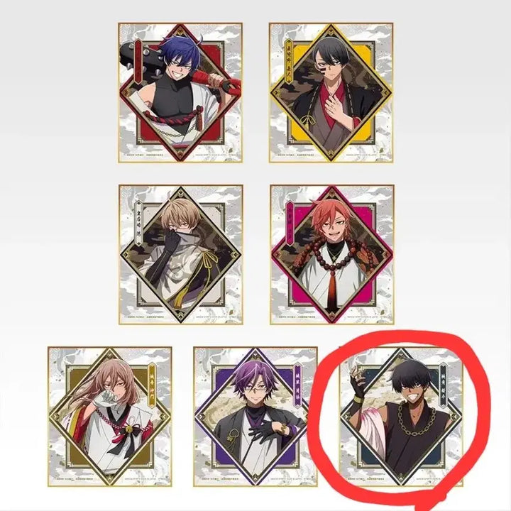 [BUNJANG] Do Won Anki Kuji Acrylic Stand & Color Paper Bundle Set / (일괄) 도원암귀 쿠지 제일복권 오우스케 아크릴스탠드 색지 D상 H상