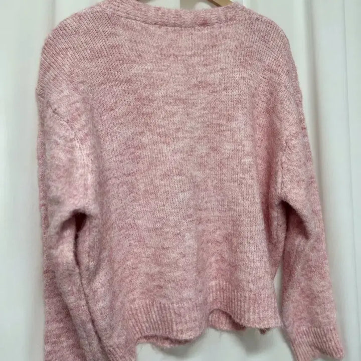 [BUNJANG] Pink Sequin Knit Cardigan / [새상품] 핑크 스팽글 니트 가디건