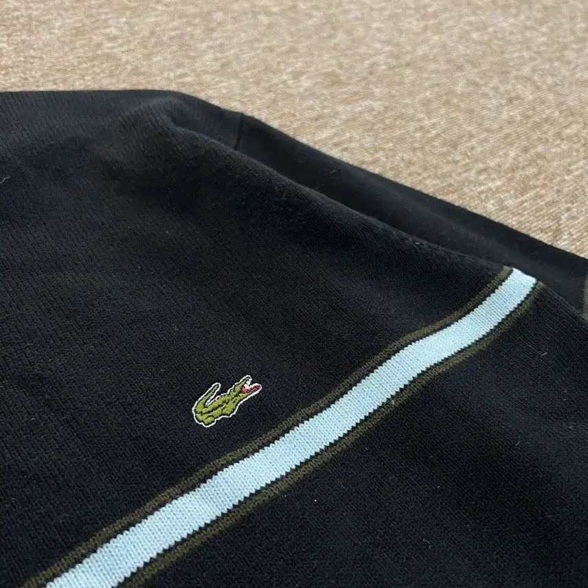 [BUNJANG] Lacoste Stripe Wool Knit M / 라코스테 스트라이프 울 니트 M