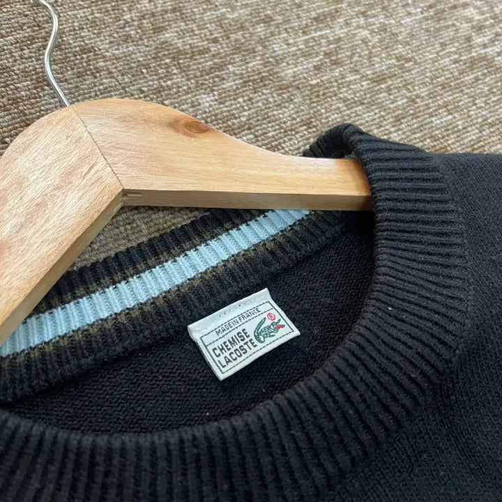 [BUNJANG] Lacoste Stripe Wool Knit M / 라코스테 스트라이프 울 니트 M