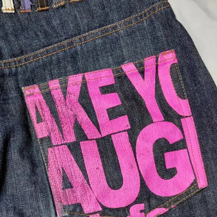 [BUNJANG] UP-START Removal Harajuku Punk Denim Pants / [M] UP-START Removal 하라주쿠 펑크 디테일 데님 팬츠