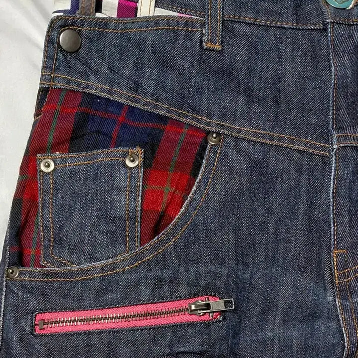 [BUNJANG] UP-START Removal Harajuku Punk Denim Pants / [M] UP-START Removal 하라주쿠 펑크 디테일 데님 팬츠