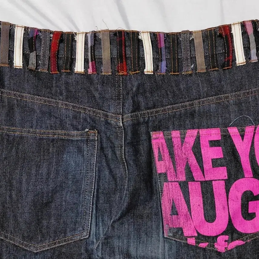 [BUNJANG] UP-START Removal Harajuku Punk Denim Pants / [M] UP-START Removal 하라주쿠 펑크 디테일 데님 팬츠