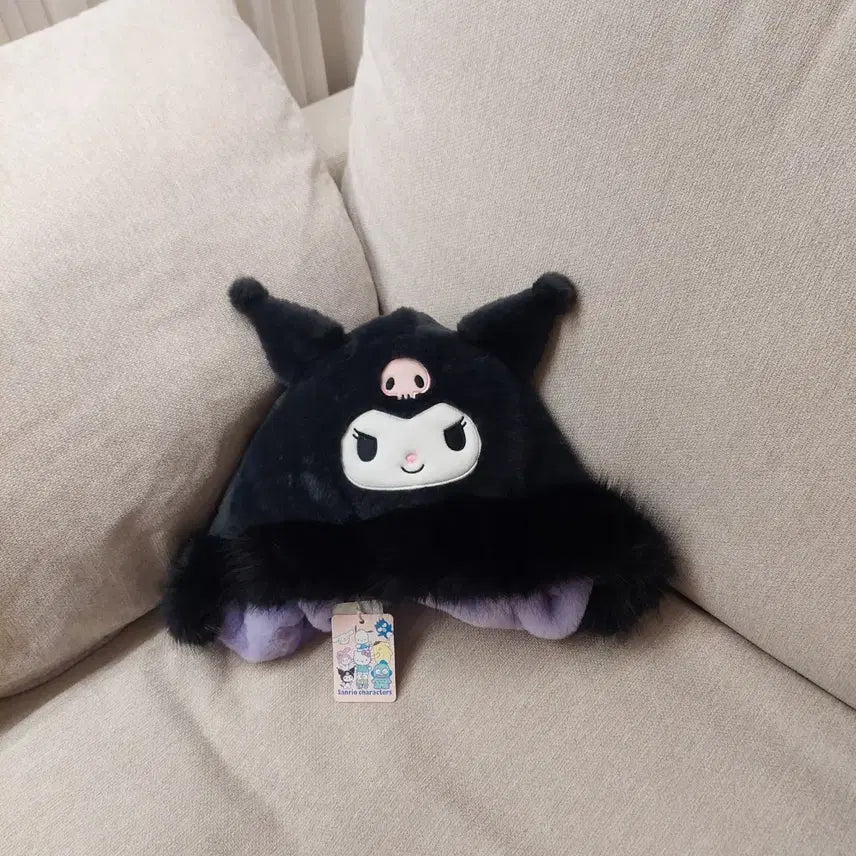 [BUNJANG] Kuromi Hat Scarf Gloves Set / 쿠로미 모자목도리장갑