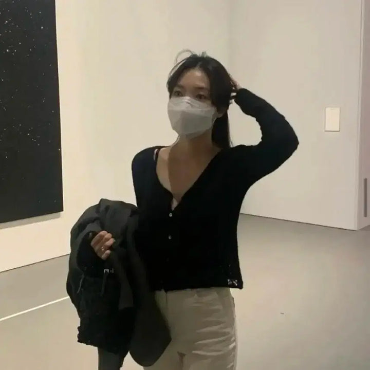 [BUNJANG] Tanat Blend Cardigan Black / 타낫 블렌드 가디건 블랙