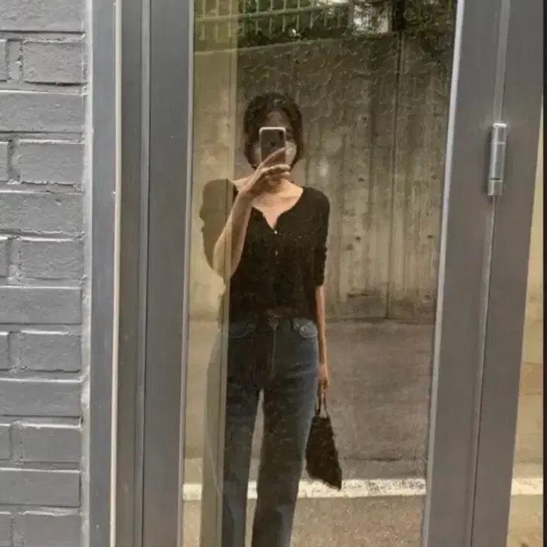 [BUNJANG] Tanat Blend Cardigan Black / 타낫 블렌드 가디건 블랙