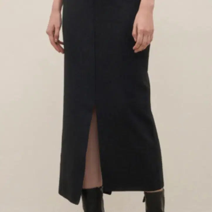 [BUNJANG] System Knit Slit Skirt / 시스템 니트 슬릿 스커트