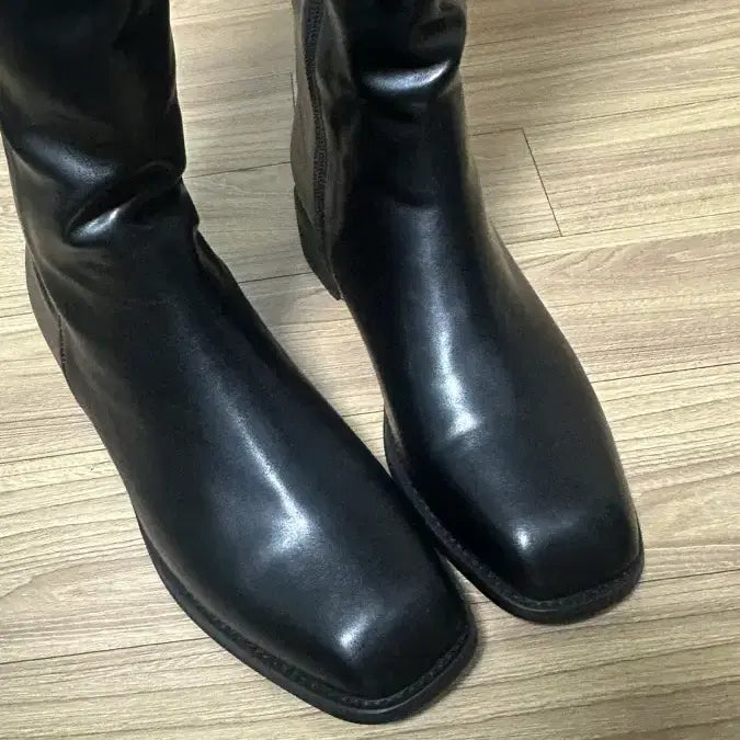 [BUNJANG] Suaete Long Boots Black 250 / 슈아떼 롱부츠 블랙 250 넓은통