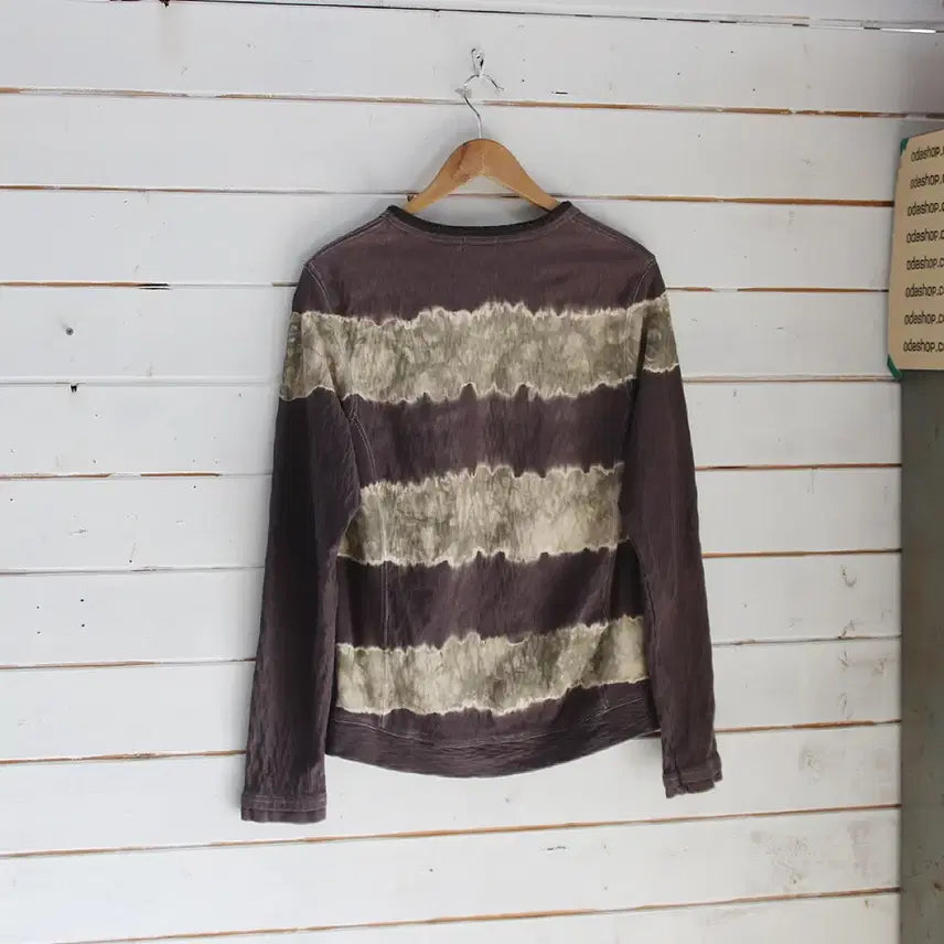 [BUNJANG] Chaka.m Tie-dye Long Sleeve Shirt / (착용컷) Chaka.m 타이다이 롱 슬리브 (남성용 100)