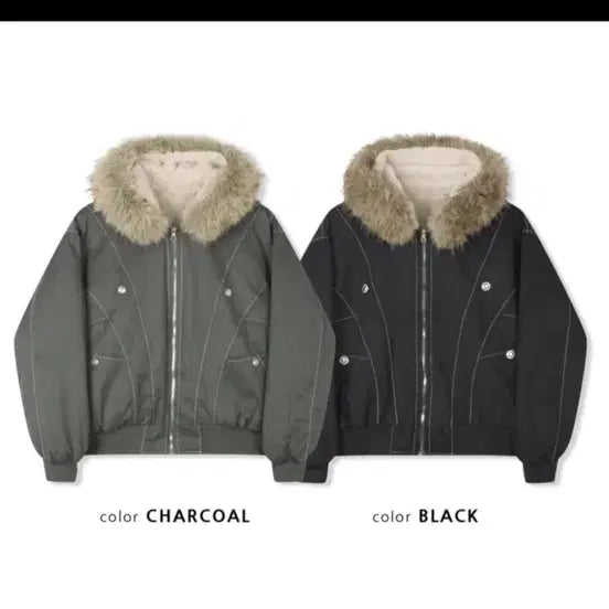 [BUNJANG] Short Padded Jacket / 새상품) 퍼후드 숏패딩