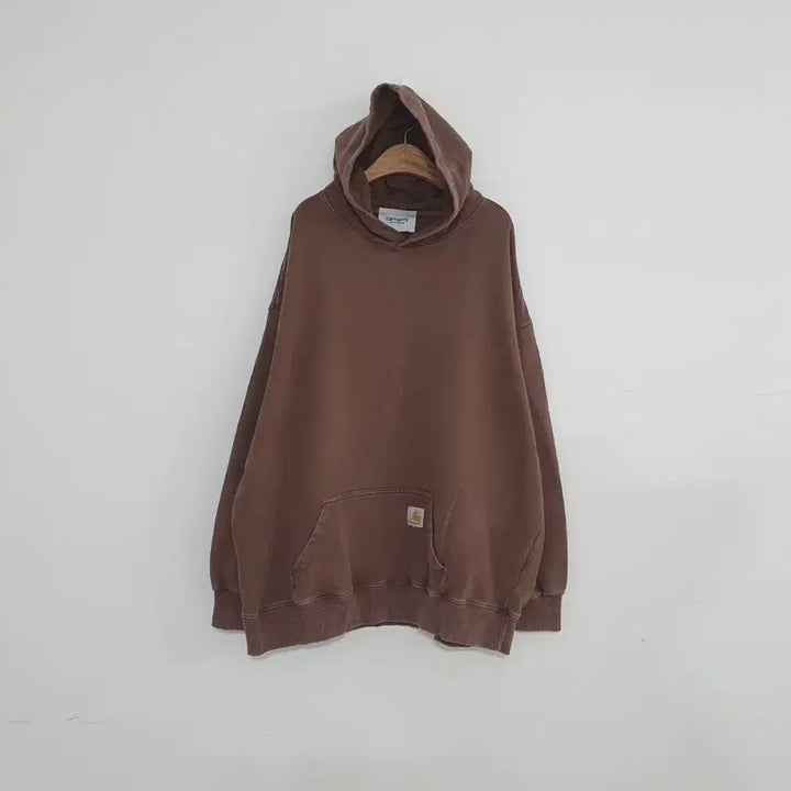 [BUNJANG] Carhartt WIP Washed Brown Minimal Logo Hoodie / 세일)No.26020912 칼하트 WIP 워싱브라운 후드 미니멀로고후드